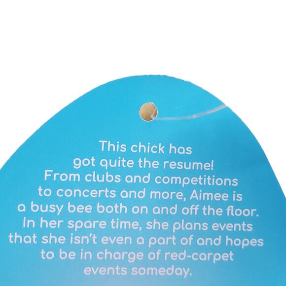 Aimee The Chick Squishmallow with Overalls 12 inch Hat 2021 Easter Plush - Picture 3 of 9